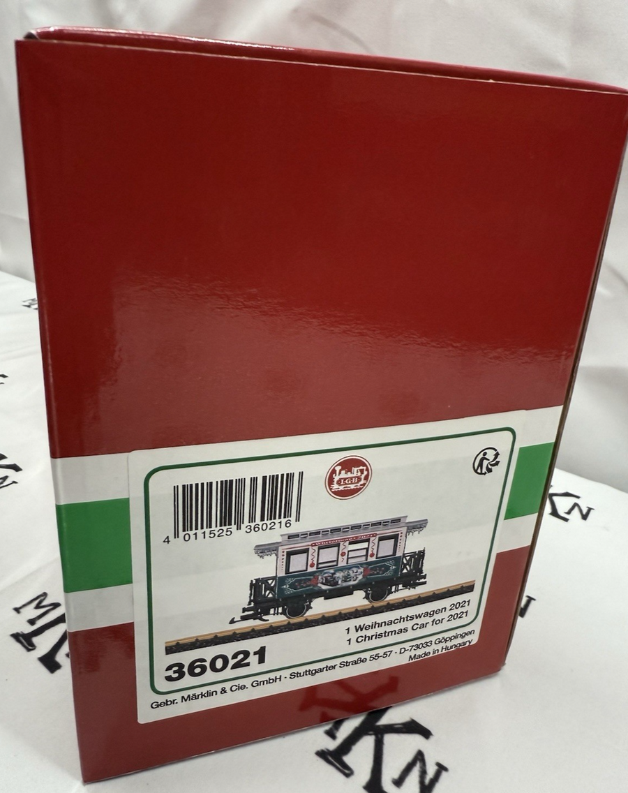 LGB 36021 Christmas 2021 Car Passenger Coach Brand New G Scale