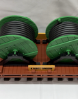 LGB 4002 Kabel Union Flat Car w/ Cable Spools Green G-Scale Red Box Germany