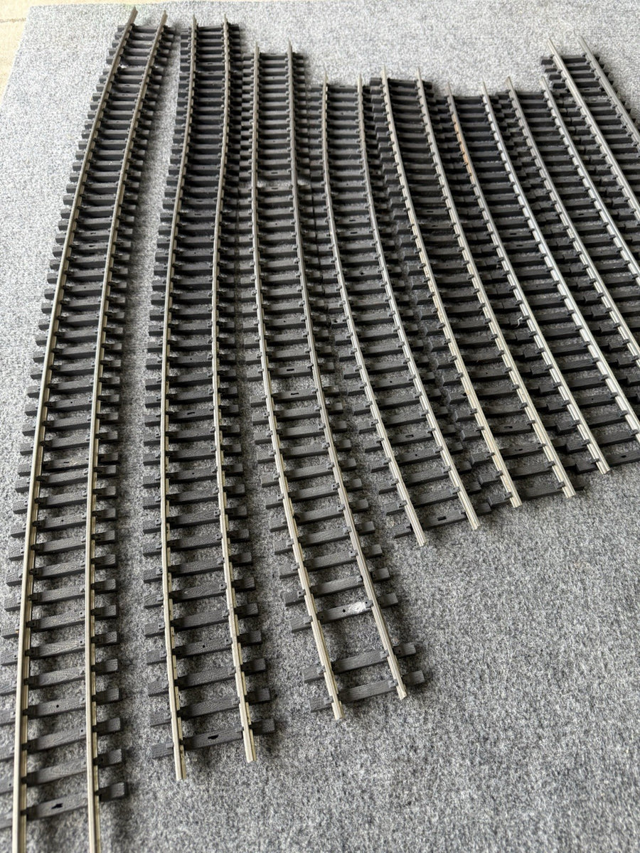 Aristo-Craft Straight Track (9) Mixed Lot Stainless Steel G Scale Excellent Used