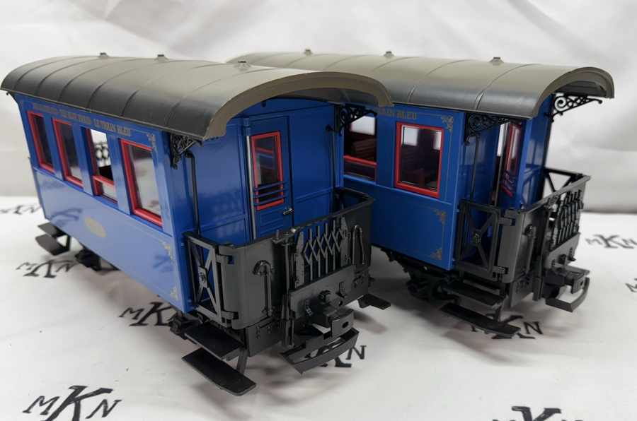 LGB 20301BZ The Blue Train Starter Set G Scale Complete LN with Track