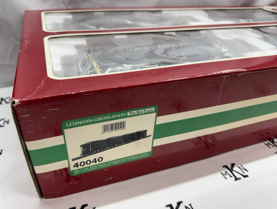 LGB 40040 PENNSYLVANIA RAILROAD PRR ORE CAR set G Scale Kadee Metal Wheels