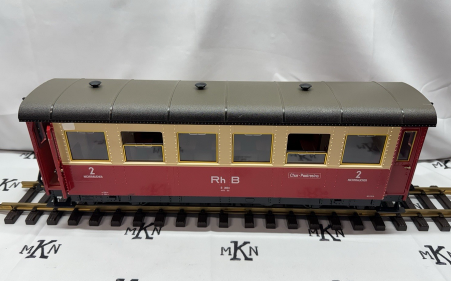 LGB 3063 Rh B Red 2nd Class Passenger Car G Scale