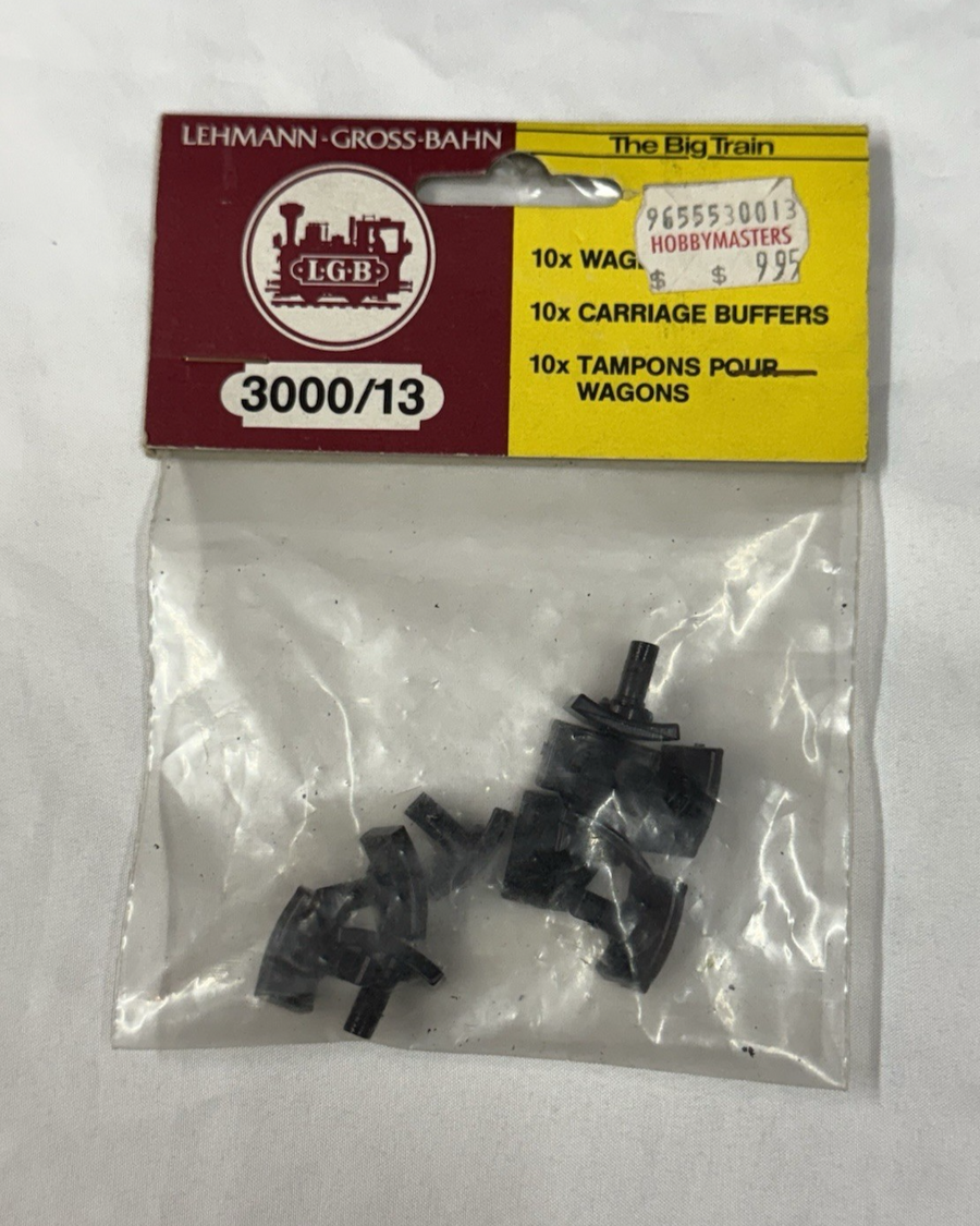 LGB 3000/13 (66300) Wagen-Buffers (10x) for G-Gauge NOS