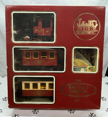LGB 100 Year Anniversary Red Starter Set G Scale Complete Train Set with Track
