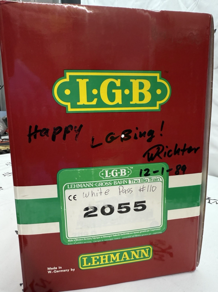 LGB 2055 LIMITED EDITION WOLFGANG WHITE PASS ALCO DIESEL LOCO 87 OF 100! NIB