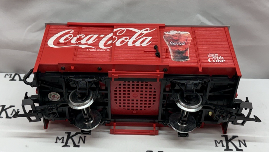LGB 45352 Coca-Cola Box Car with Sound G Scale Metal Wheels LN/Box