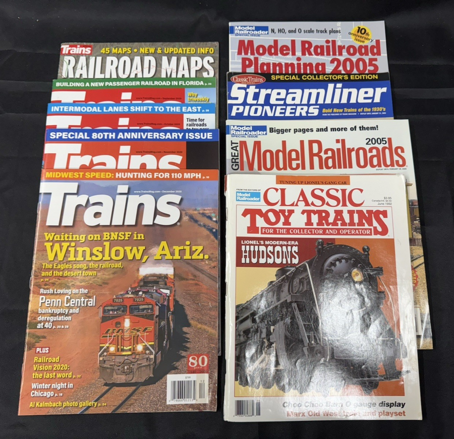 TRAIN MAGAZINE RAILROADS Magazines LOT Trains Locomotives 1992-2005