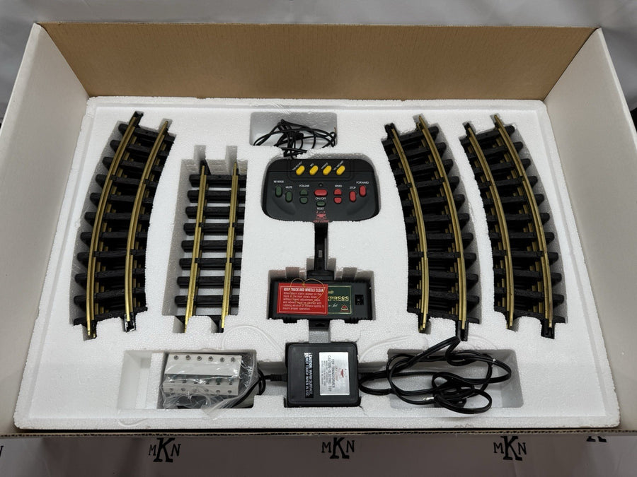 The HOLIDAY EXPRESS Animated Christmas Train Set #380 VINTAGE 1996 Santa