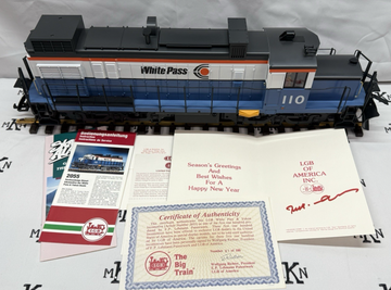 LGB 2055 LIMITED EDITION WOLFGANG WHITE PASS ALCO DIESEL LOCO 87 OF 100! NIB