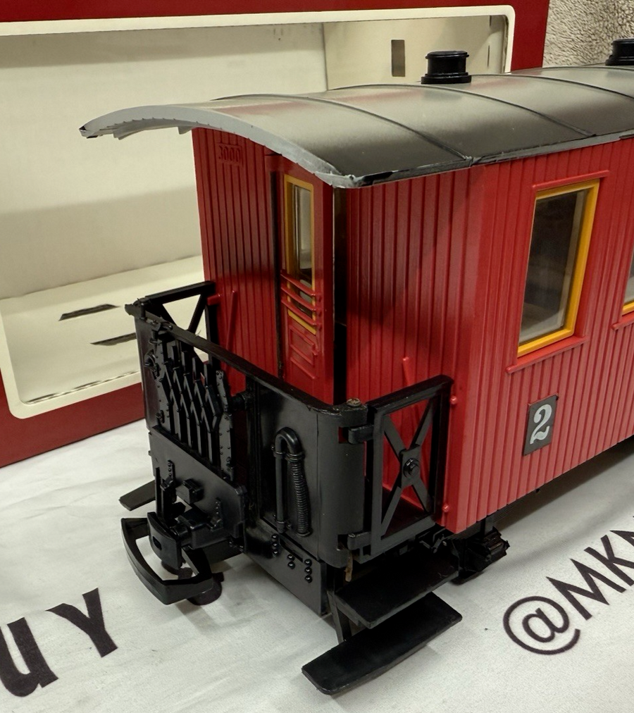 LGB 30800 PRIMUS RED Passenger Coach Vintage LN/BOX