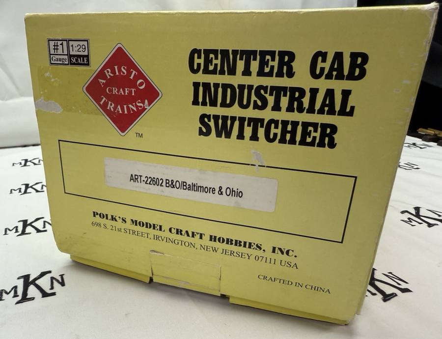 ARISTOCRAFT ART-22602 BALTIMORE & OHIO CENTER CAB SWITCHER LOCOMOTIVE G SCALE