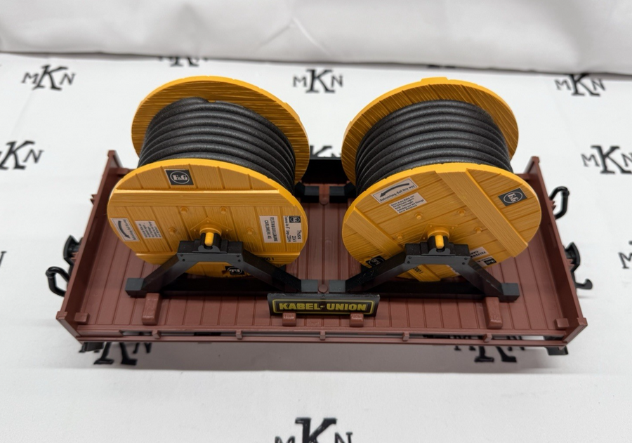 LGB 4002 REEL CAR W/ YELLOW Cable Reels G Scale New