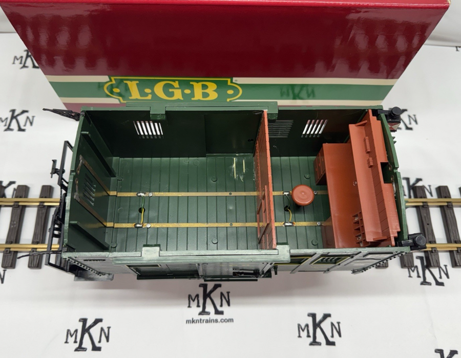 LGB 3019 G Scale Mail Post Car with Lights (Metal Wheels) EX/Box