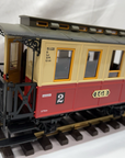 LGB 3011 2rd Class Passenger Coach G Scale Red with seated people. LN/Box