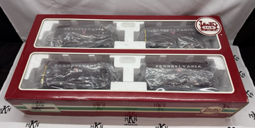 LGB 40040 PENNSYLVANIA RAILROAD PRR ORE CAR set G Scale Kadee Metal Wheels