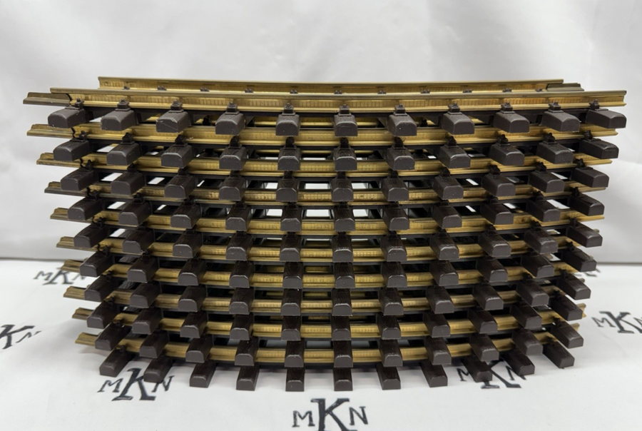 Aristo-Craft 7201 EURO Style 4' Diameter Curve Track Sections (10) EX G Scale
