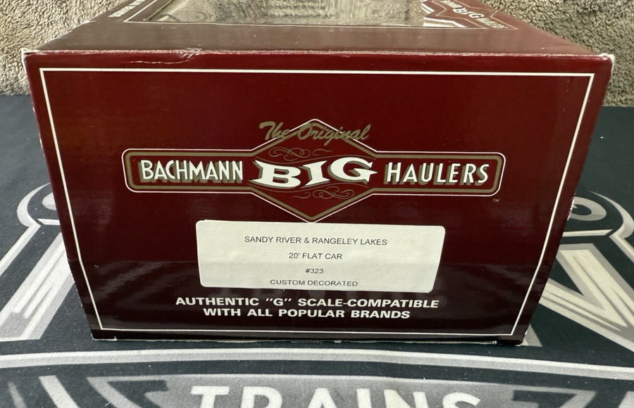 Bachmann Flat Car Sandy River & Rangley Lakes G Scale Narrow Gauge LN/Box