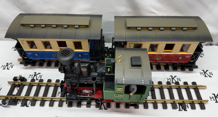 LGB  23301 Passenger Train Starter Set Tested Smoke EX Train Only G Scale