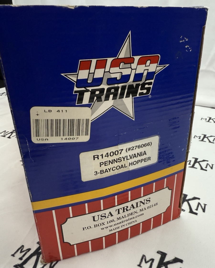 USA Trains R14007 70-Ton 3-Bay Coal Hopper PRR Pennsylvania #276066 G Scale LN