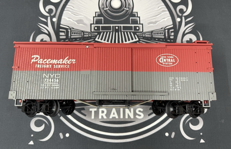 LGB 47914 New York Central “Pacemaker” #734456 Steel Single Door Box Car EX
