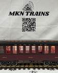 LGB 38805 Santa Fe Passenger Coach Car Burgundy Metal wheels lighted G Scale LN