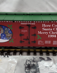 USA Trains R13012 Here Comes Santa Claus Merry Christmas Reefer G Scale New