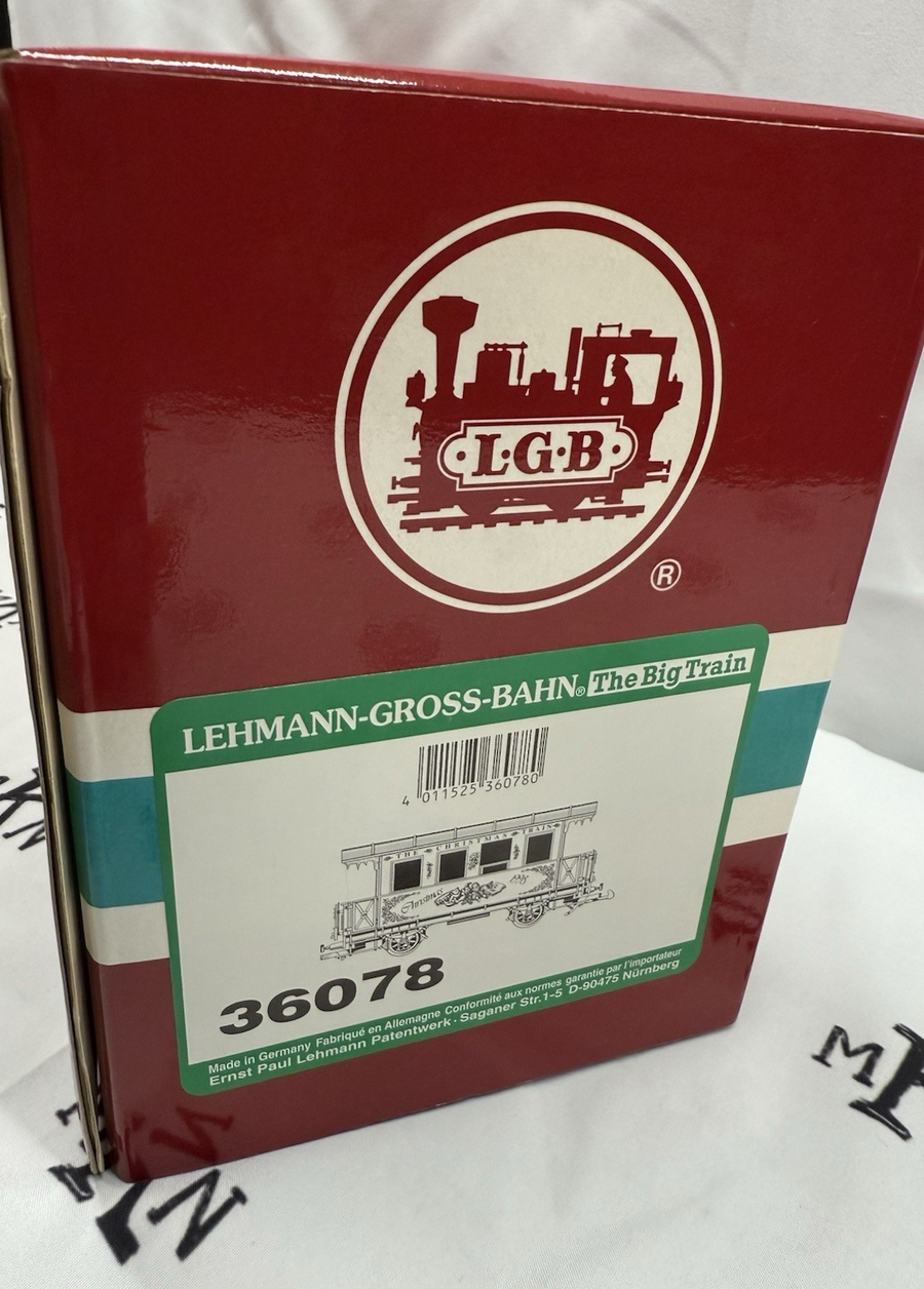 LGB 1998 LEHMANN The Big Train 36078 Christmas Passenger Car G Scale