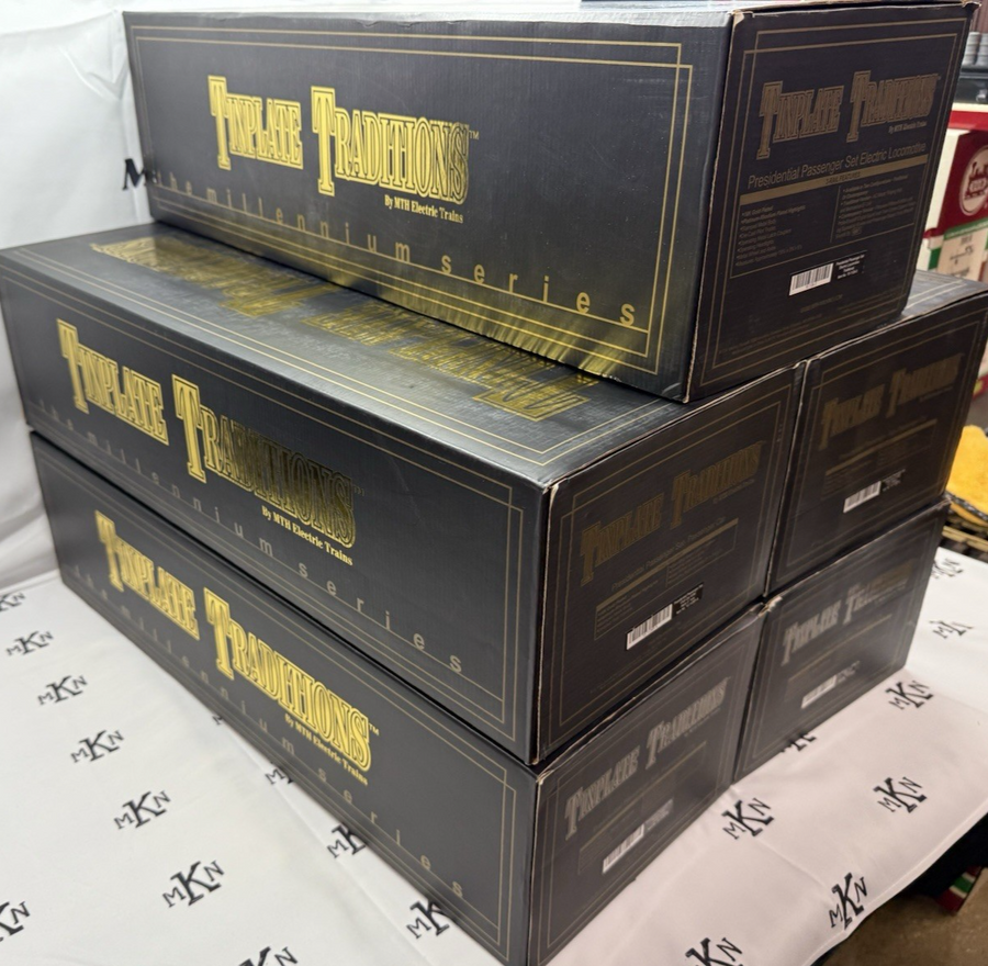 MTH Tinplate Tradition 10-1126-1 Standard Gauge Presidential Passenger Set MINT