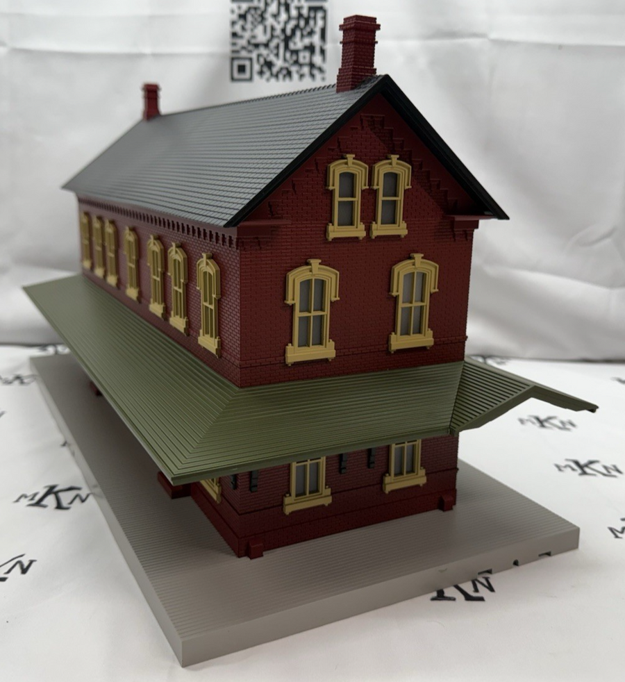MTH Rail King O Scale 30-90094 Dark Red Stone Passenger Station