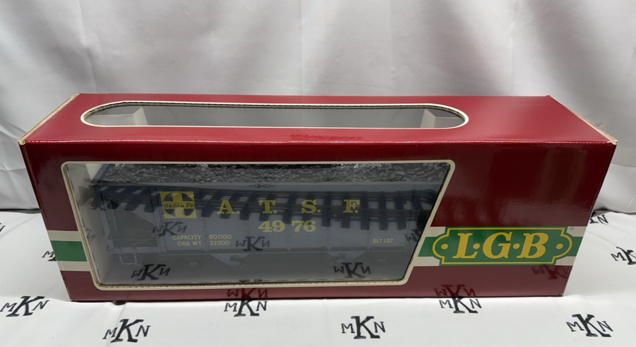 LGB 4076 D02 Santa Fe 2 Bay Open Hopper Coal Load ATSF 4976 G Scale LN/BOX