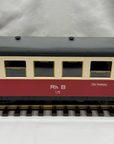 LGB G Scale RhB 2nd Class Passenger Coach B 3064 RhB Red & Cream