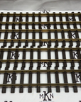 LGB 10600 Brass 600mm Straight Track 4 Sections G Scale Used/VG