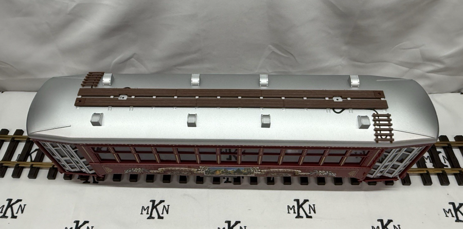 LGB 22382 CHRISTMAS TROLLEY Streetcar WITH SOUND LN G Scale