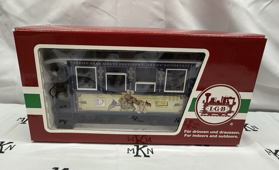 LGB 39073 Teddy Roosevelt Steiff Bear Passenger Coach G Scale