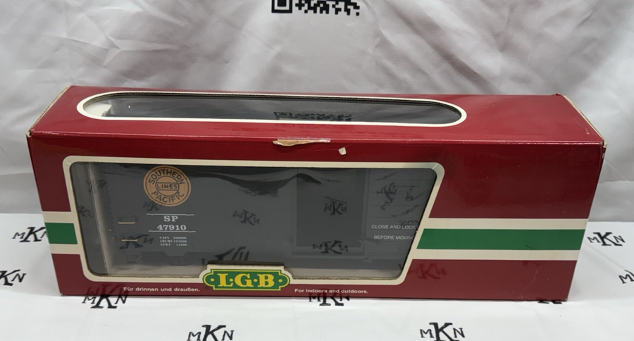 LGB 47910 Southern Pacific Box Car G Scale metal wheels Kadee Couplers