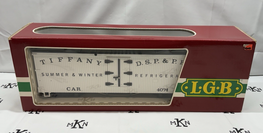 LGB 4074-B02 Tiffany DSP&PRR Reefer Car LN/Box G Scale