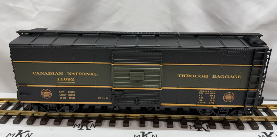Aristo Craft Art 46079 CANADIAN NATIONAL Baggage Box Car #11073 G Scale New
