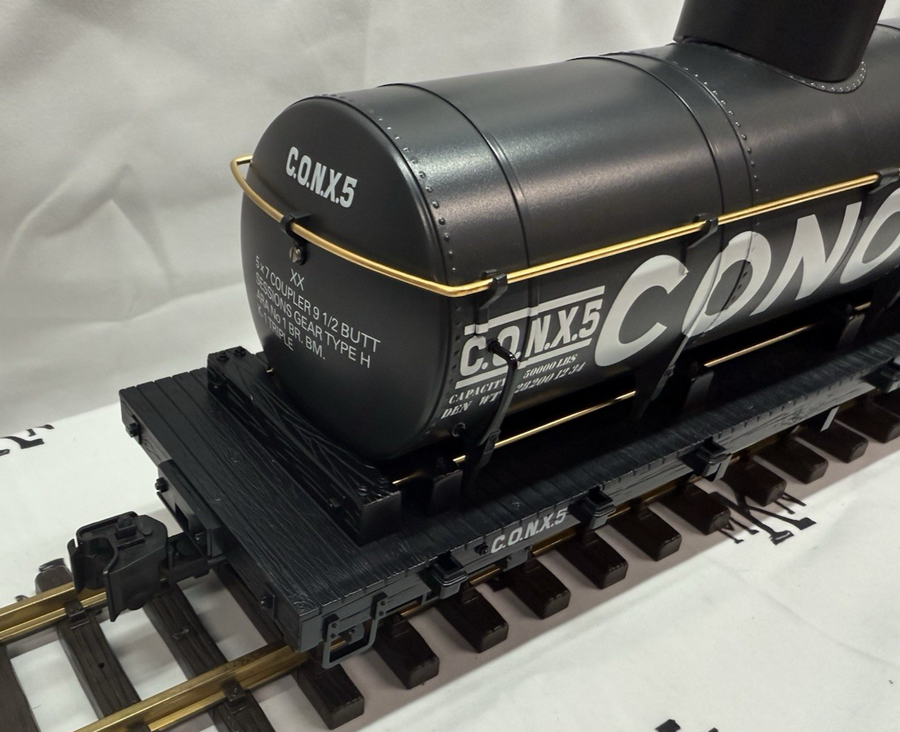 LGB 4080 Conoco Tank Car Metal Wheels Metal Wheels LGB Knuckles G Scale