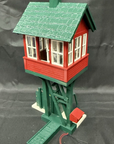 RARE AristoCraft 7109 G Elevated Watch Tower Christmas Green/RED North Pole