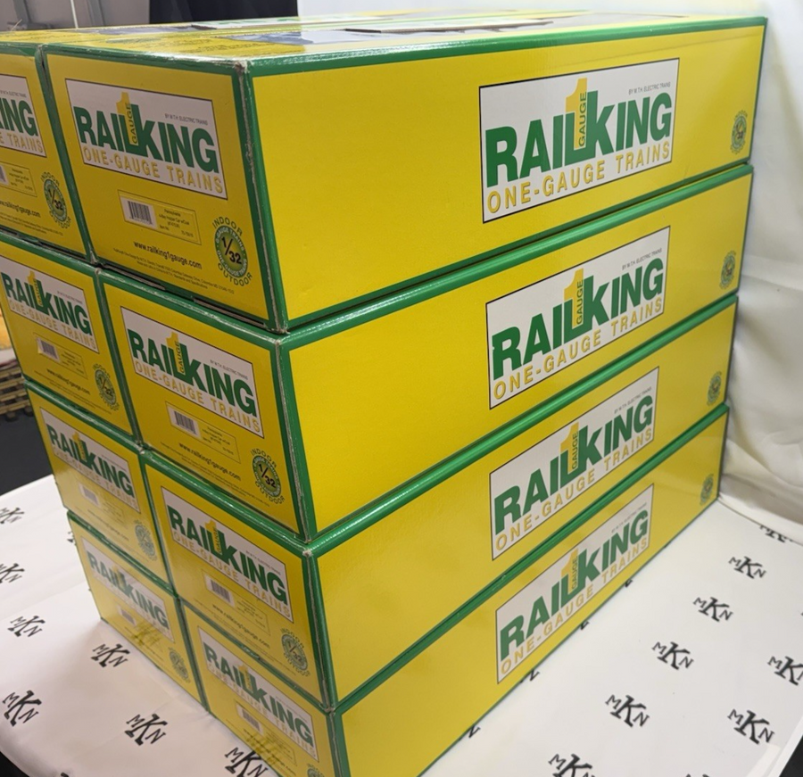 MTH RAILKING One Gauge Pennsy 4 Bay Hoppers 737536/737538 ALL 8 Box Lot G Scale