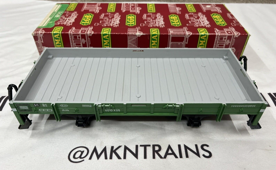 LGB 4010 G Gauge 4010 Green Gondola Flat Car in Box NOS New Condition G Scale