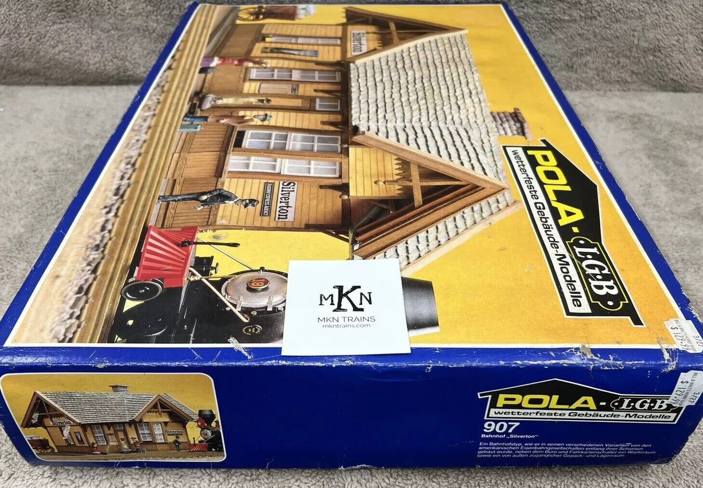 POLA LGB 907 Silverton Railroad Station ~ New In Box G Scale Building 1991 Piko