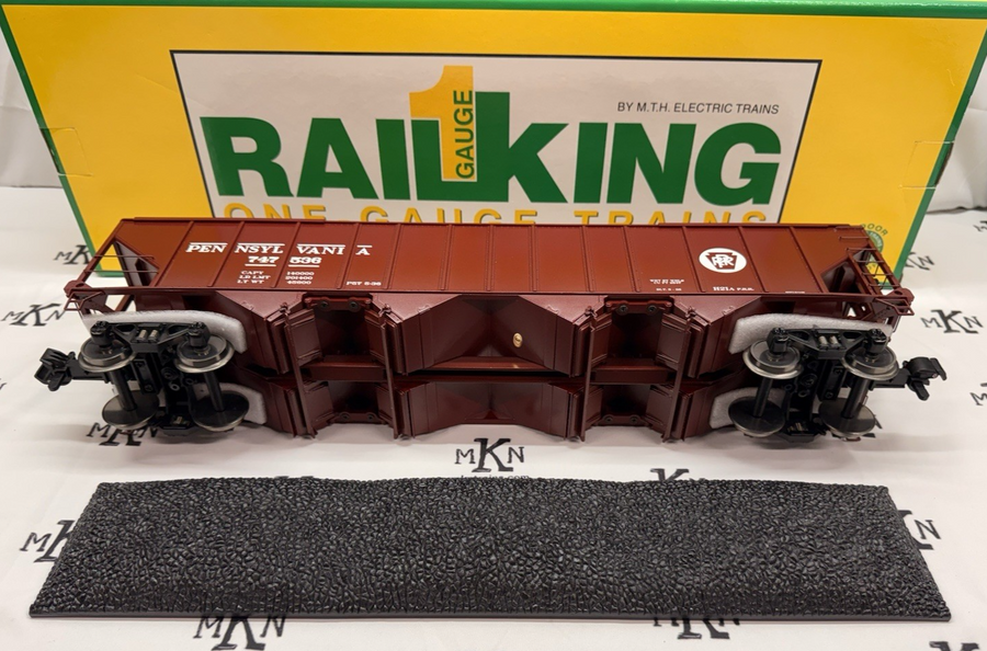 RAILKING One Gauge 70-75015 PRR Pennsylvania Hopper Coal Load #747536 G MINT