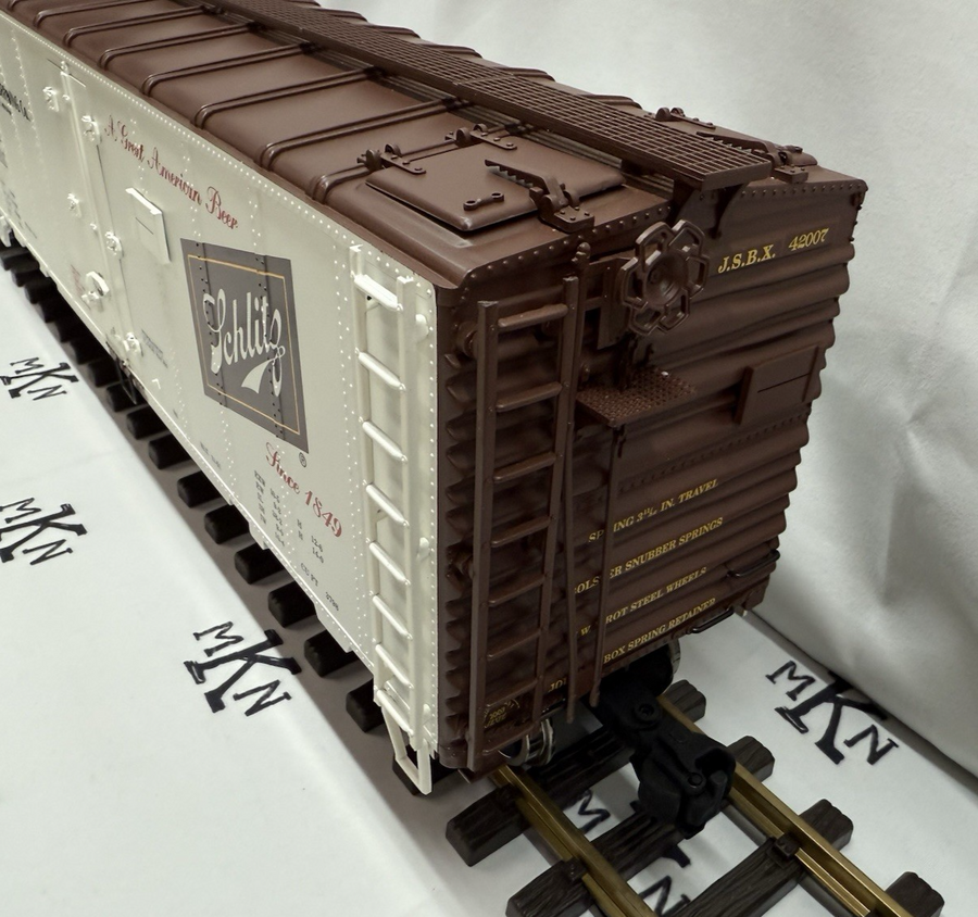 ARISTO CRAFT ART 46202 SCHLITZ BEER Reefer METAL WHEELS G SCALE LN/BOX