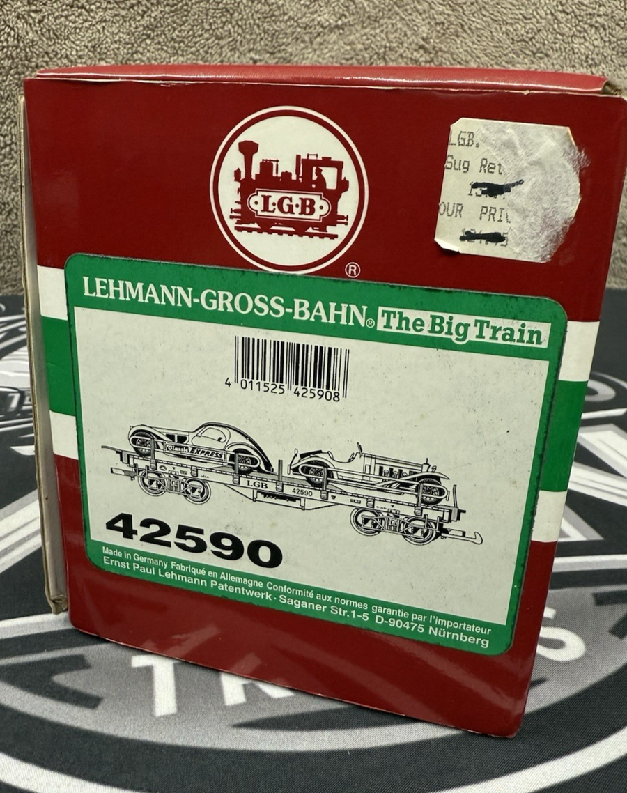 LGB 42590 G Scale Classic Car Carrier Train Car Collection Item LN/BOX