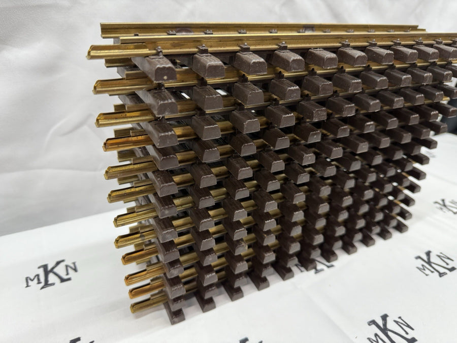 LGB 10000 (1000) x 12 Brass Straight Track G Scale EX/Box