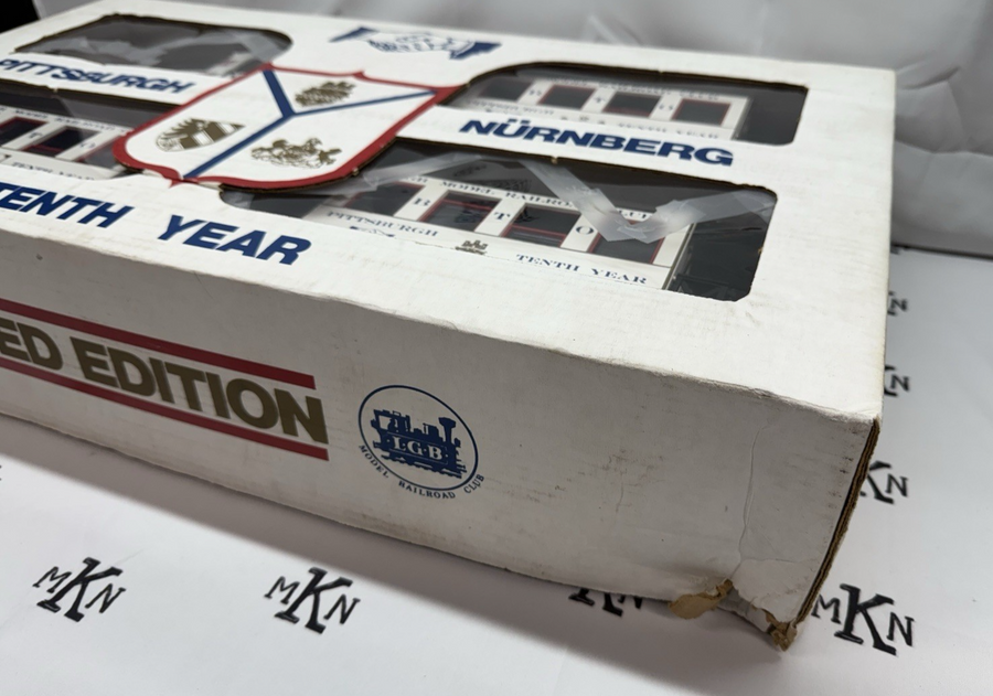LGB Pittsburgh 1988 NURNBERG 10th Year Limited Edition Set White G Scale RARE