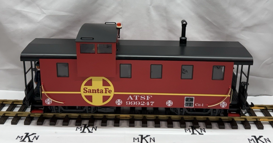 LGB 43714 Santa Fe Caboose Red #999217 G Scale NIB/Sleeve