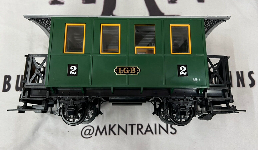 LGB 3010 2nd Class #2 Green Passenger Coach G Scale New/ No Box