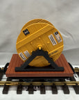 LGB 4046 CABLE REEL FLAT CAR YELLOW REEL G Scale